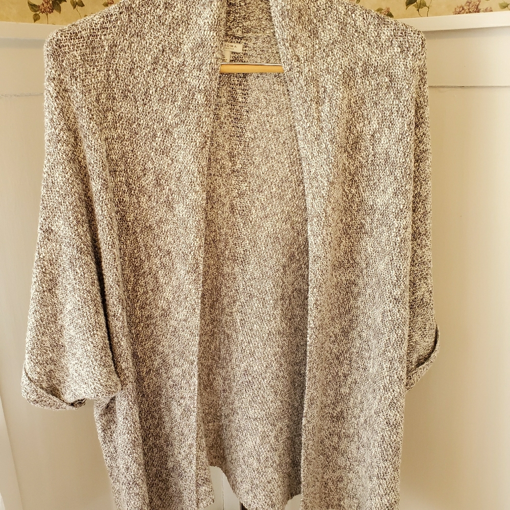 Gray, white, beige multi color sweater